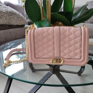 Rebecca Minkoff Leather Pink Quilted Bag